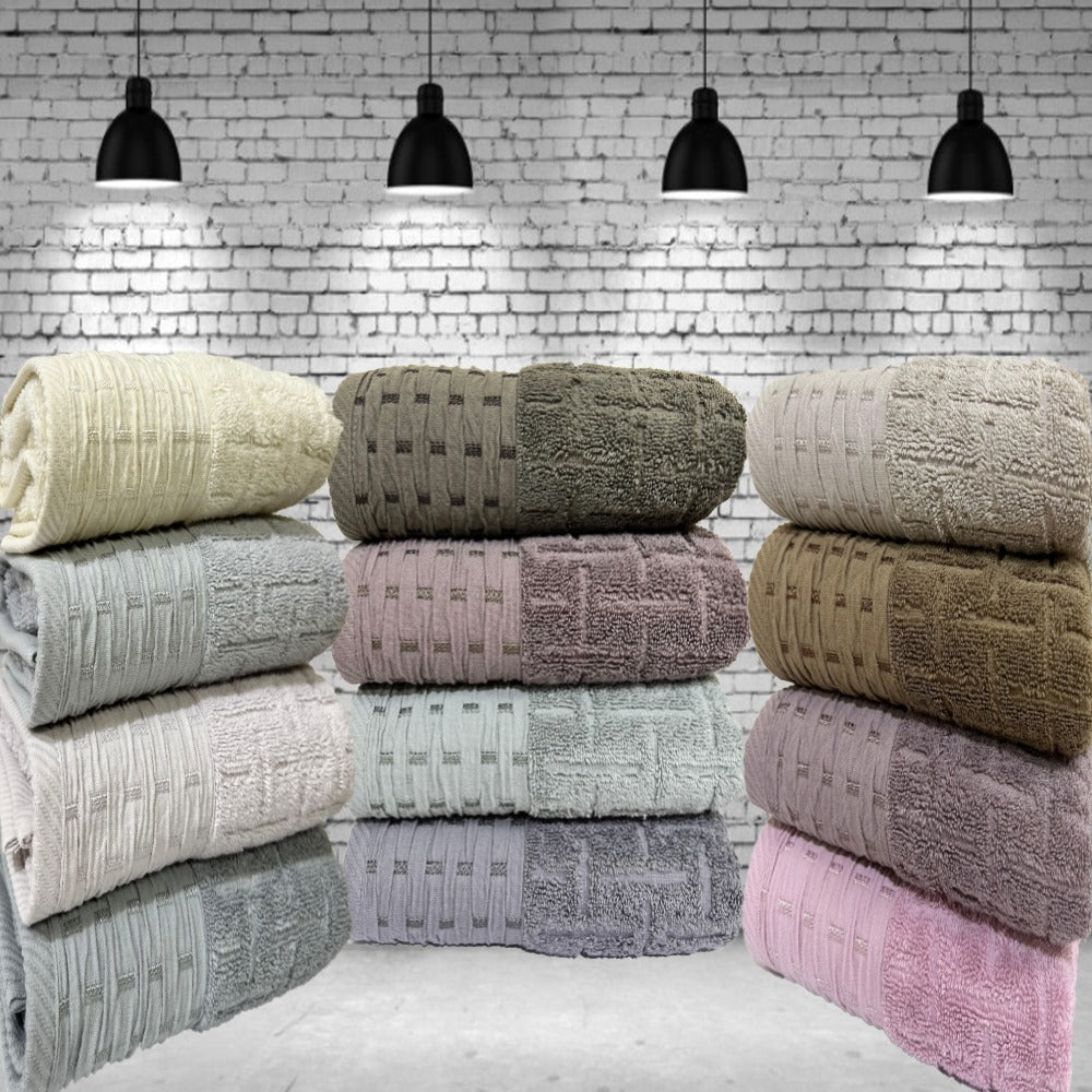 El Havlusu 50x90 cm Hasır Desenli (SET 2)